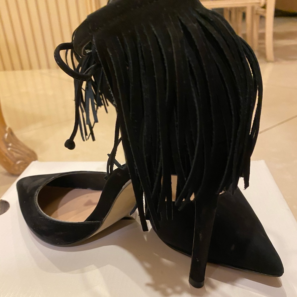 Also Suede Tassel Heel